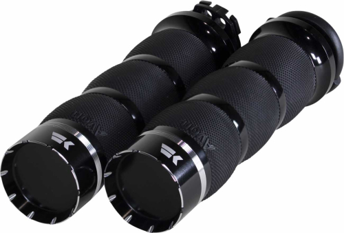Khrome Werks - Khrome Werks Tracer Grips - Air Cushion - Black - 500210