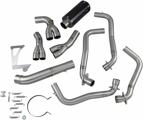 Hotbodies Racing - Hotbodies Racing MGP II Growler Full System Exhaust - Carbon Fiber Muffler - 41403-2404