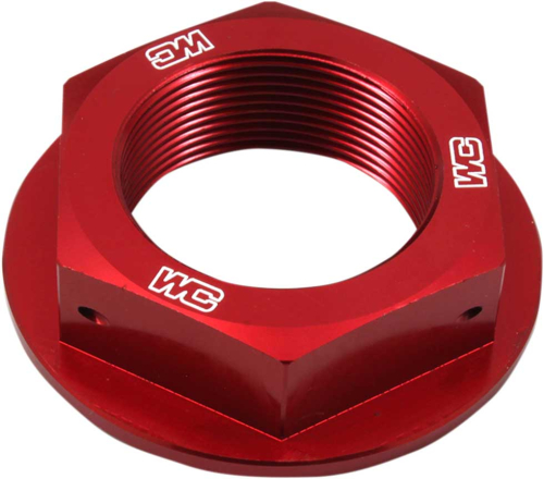 Works Connection - Works Connection Steering Stem Nut - Red - 24-365