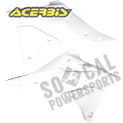 Acerbis - Acerbis Radiator Shrouds - White - 2314160002