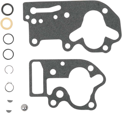 James Gasket - James Gasket Oil Pump Repair Gasket/Seal Kit - Black Paper - 81-FLH