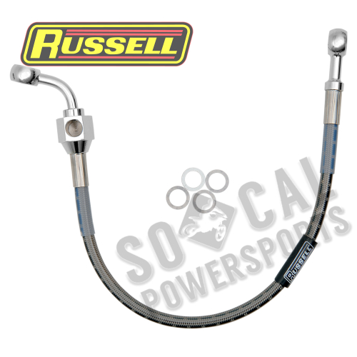 Russell - Russell Braided Rear Brake Line Kit - Stainless - R08833DS