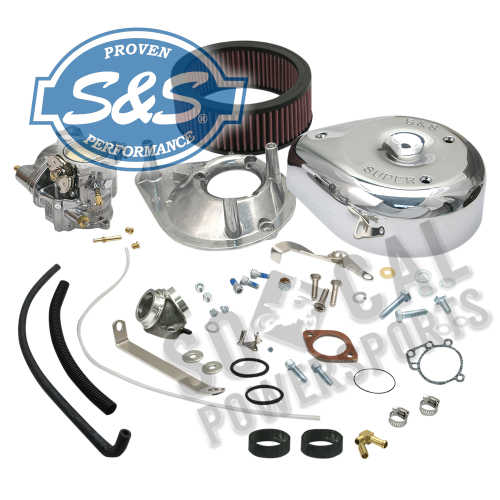 S&S Cycle - S&S Cycle Super E Shorty Carburetor Kit w/ Manifold - 11-0404