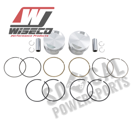 Wiseco - Wiseco K Piston Kit (73ci., Flat Top) - .010in. Oversize to 3.508in., 9:1 Compression - K1661