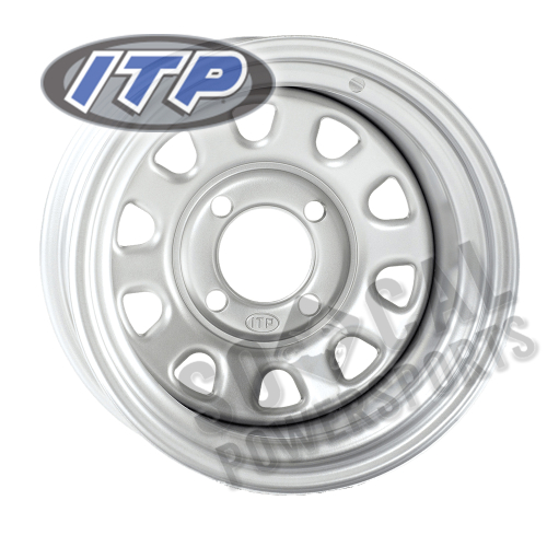 ITP - ITP Delta Steel Wheel - 12x7 - 2+5 Offset - 4/110 - Silver - 1225544032