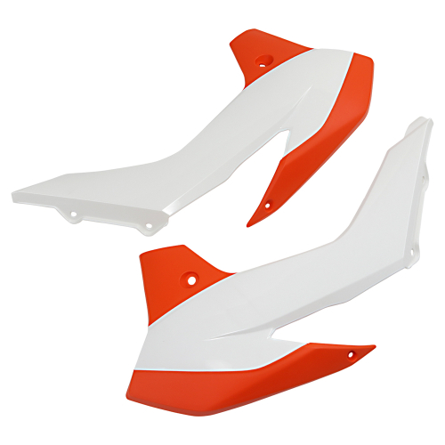 Acerbis - Acerbis Radiator Shrouds - Orange/Black - 2314261088