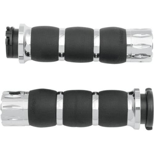 Avon Grips - Avon Grips Rival Velvet Air Grips - Chrome - AIR-93-FLY-RIV