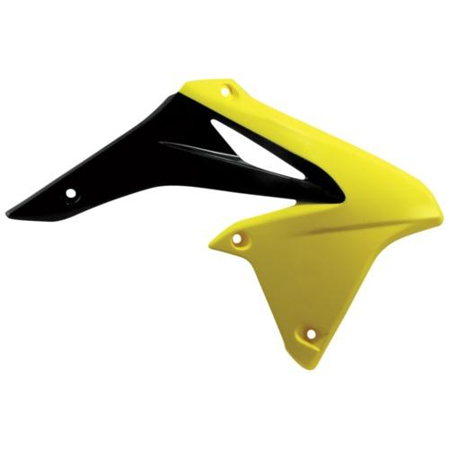 Polisport - Polisport Radiator Shroud - Black/Yellow - 8412500005