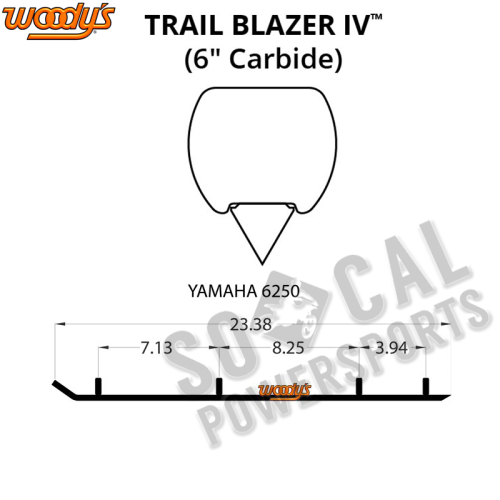 Woodys - Woodys Trail Blazer IV Flat-Top Carbide Runners - TYV4-6250