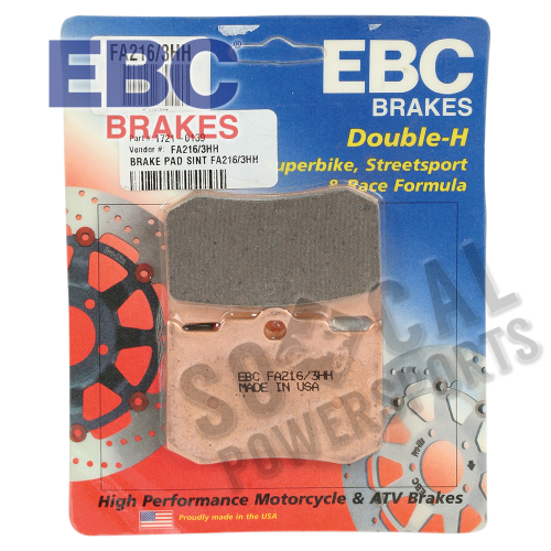 EBC - EBC Double-H Sintered Brake Pads - FA216/3HH