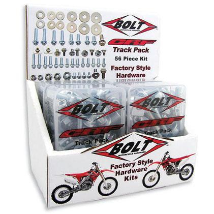 Bolt MC Hardware - Bolt MC Hardware Sportbike Track Pack with POP Display - 2007-6SB