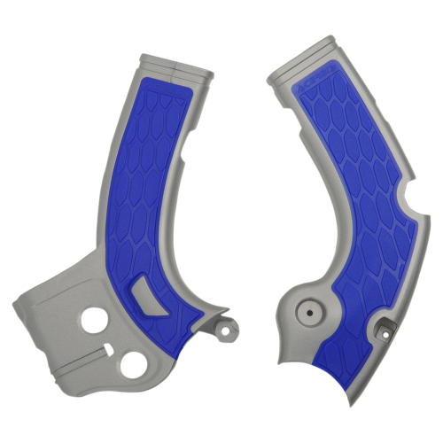 Acerbis - Acerbis X-Grip Frame Guards - Silver/Blue - 2640271404