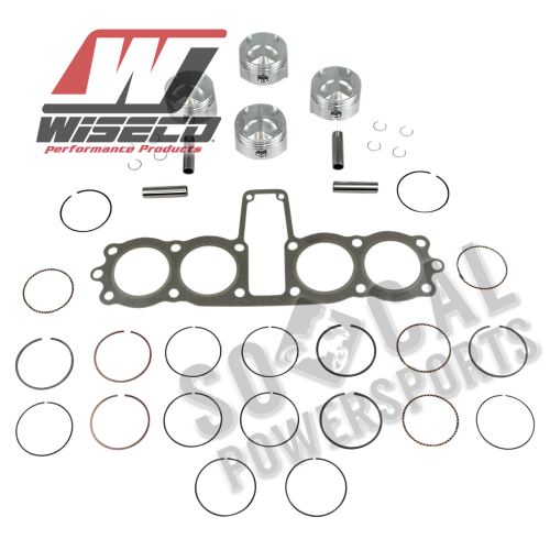 Wiseco - Wiseco Top End Kit - 3.00mm Oversize to 65.00mm, 10.25:1 Compression - K823