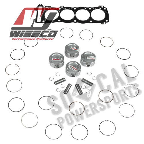 Wiseco - Wiseco Top End Kit (Turbo) - Standard Bore 81.00mm, 9.5:1 Compression - CK163