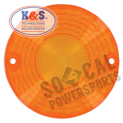 K&S Technologies - K&S Technologies DOT Approved Turn Signal Replacement Lens - Amber - 25-3040