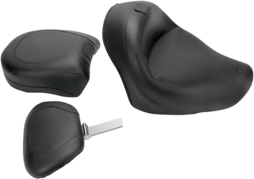 Mustang - Mustang Wide Touring Two-Piece Seat with Driver Backrest - Vintage - 79391