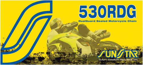 Sunstar - Sunstar 530RDG DualGuard Sealed Motorcycle Chain - 120 Links - SS530RDG-120