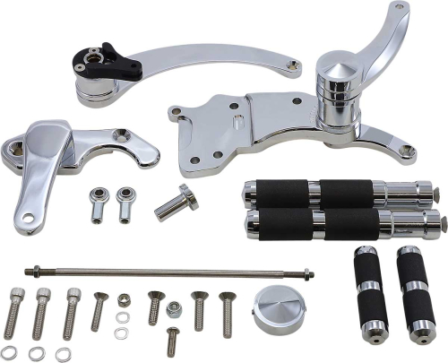 Accutronix - Accutronix Forward Controls - Diamond, +6in. - Chrome - FC305-SIC