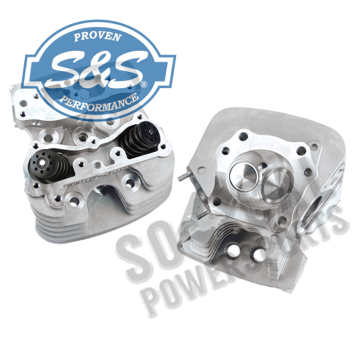 S&S Cycle - S&S Cycle Super Stock 79cc Cylinder Head Kit - .640in. Lift Springs - Silver Powder-Coat - 106-3227