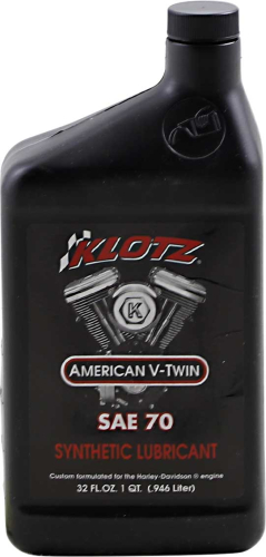 Klotz Oil - Klotz Oil V-Twin Synthetic Motor Oil - 70W - 1qt. - KH-70