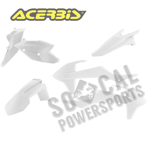 Acerbis - Acerbis Plastic Kit - White - 2634060002