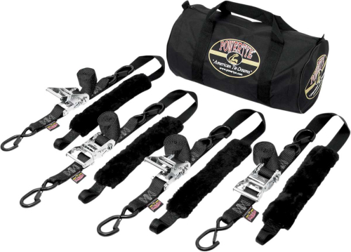 Powertye - Powertye Fat Strap Trailer Kit - Black - TRAILERKIT-82
