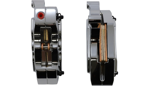 Hawg Halters Inc - Hawg Halters Inc 6-Piston Single Disc Front Brake Caliper - Chrome - FKDDCC6013