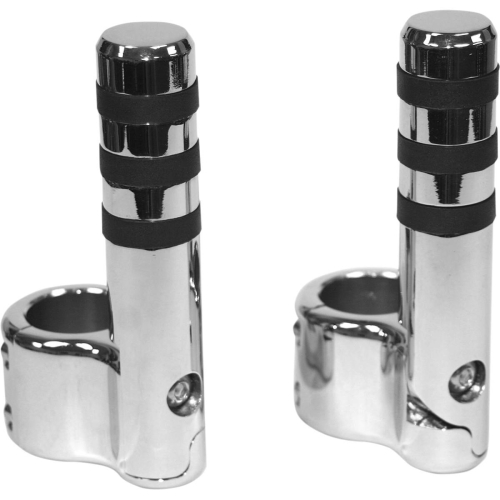 Lindby - Lindby Clamp-on Wide Band Footpegs - Chrome - 715