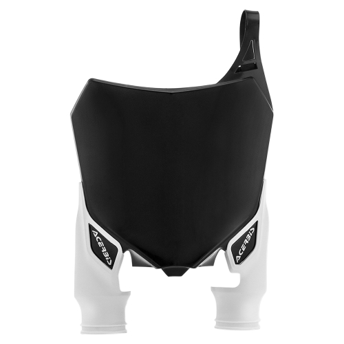 Acerbis - Acerbis Front Number Plate - Black/White - 2527411007