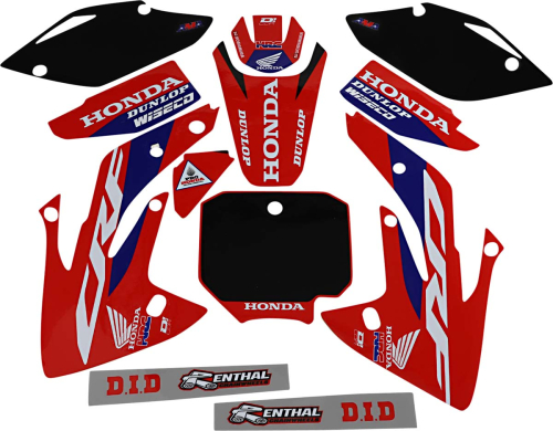 DCOR - DCOR HRC Honda Complete Graphic Kit - Black - 20-10-201