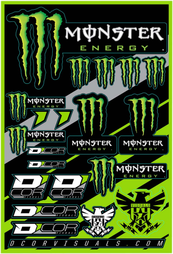DCOR - DCOR Decal Sheet - Monster Energy - 40-90-102