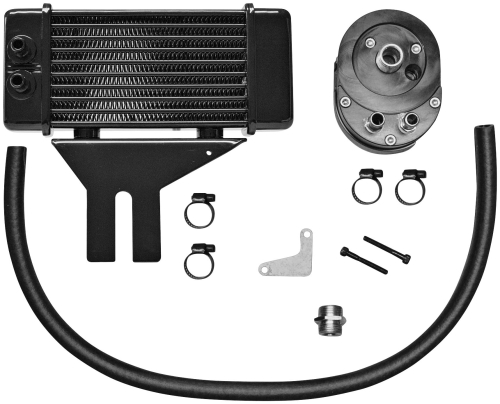 Jagg - Jagg Horizontal 10 Row Oil Cooler - Low Mount - Black - 750-2500
