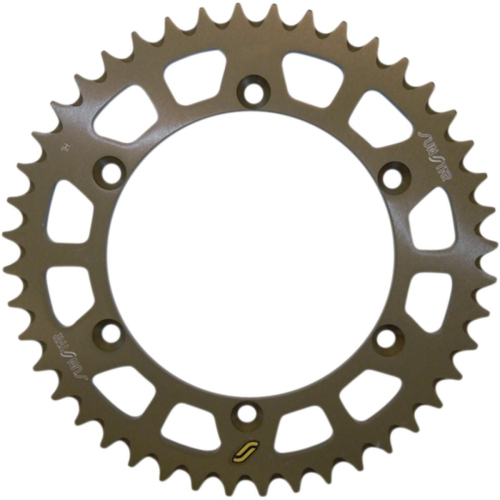 Sunstar - Sunstar Works Triplestar Aluminum Rear Sprocket - 44T - Gold - 5-361944