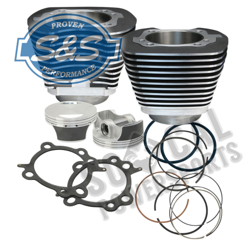 S&S Cycle - S&S Cycle 106in. Big Bore Kit - Black Powder-Coat - 910-0206