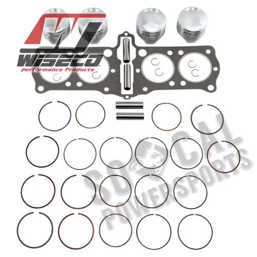 Wiseco - Wiseco Top End Kit - 4.00mm Oversize to 65.00mm, 10.25:1 Compression - K836