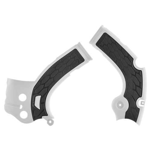 Acerbis - Acerbis X-Grip Frame Guards - White/Black - 2640271035