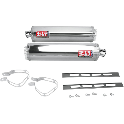 Yoshimura - Yoshimura TRS Street Series Dual Bolt-Ons - Stainless Steel Mufflers - 1120465