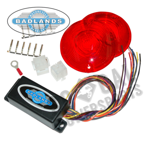 Badlands M/C Products - Badlands M/C Products Plug-In Illuminator with Red Lens - ILL-02-RL-A
