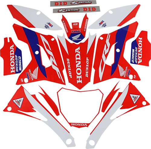 DCOR - DCOR HRC Honda Complete Graphic Kit - White - 20-10-901