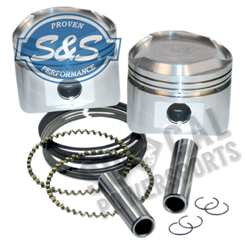 S&S Cycle - S&S Cycle 3 1/2in. Forged Piston Kit for Super Stock Heads - 0.005 Oversized - 92-20265