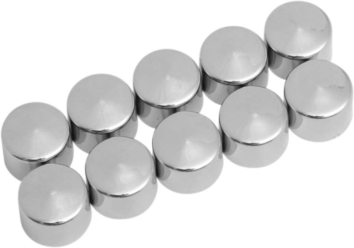Drag Specialties - Drag Specialties Individual Chrome Bolt Cover - 1/4in. hex bolt/nut (7/16in. wrench size) - 352043