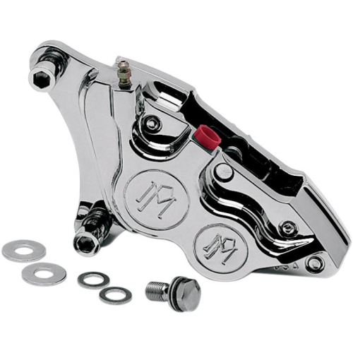 Performance Machine - Performance Machine Four-Piston Differential-Bore Brake Caliper Kit - Polished - 0053-2916-P