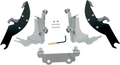 Memphis Shades - Memphis Shades Trigger-Lock Mount Kit for Batwing Fairing - Black - MEK1924