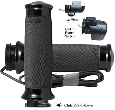 Avon Grips - Avon Grips Custom Contour Heated Grips - Black - CC-86-AN-FLY-RH