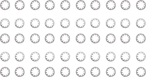 Drag Specialties - Drag Specialties Chrome Inside Star Washers - 3/8in. - MPB459