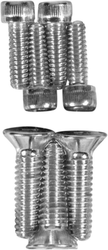 Drag Specialties - Drag Specialties Individual Chrome Socket-Head Bolt Set - Knurled - MK137