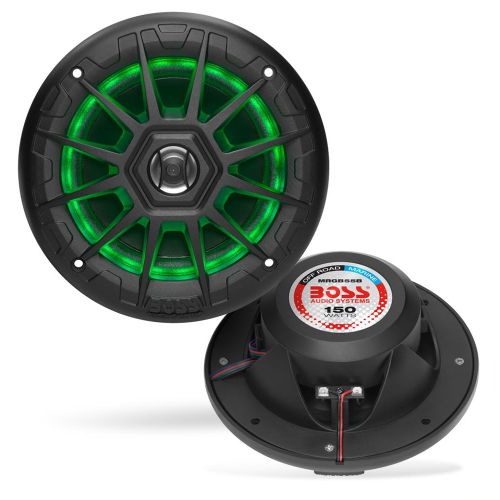 Boss Audio - Boss Audio MRGB55B 5.25" Marine Speakers w/RGB Lighting - Black