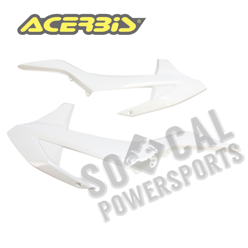 Acerbis - Acerbis Radiator Shrouds - White - 2421080002