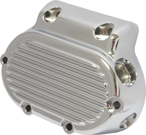 HardDrive - HardDrive Transmission Side Cover - Finned - Chrome - 68-190