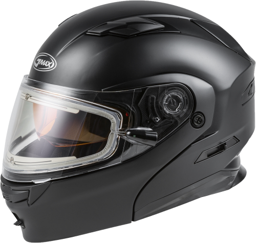G-Max - G-Max MD-01S Solid Helmet with Electric Shield - M4010073 - Matte Black - X-Small